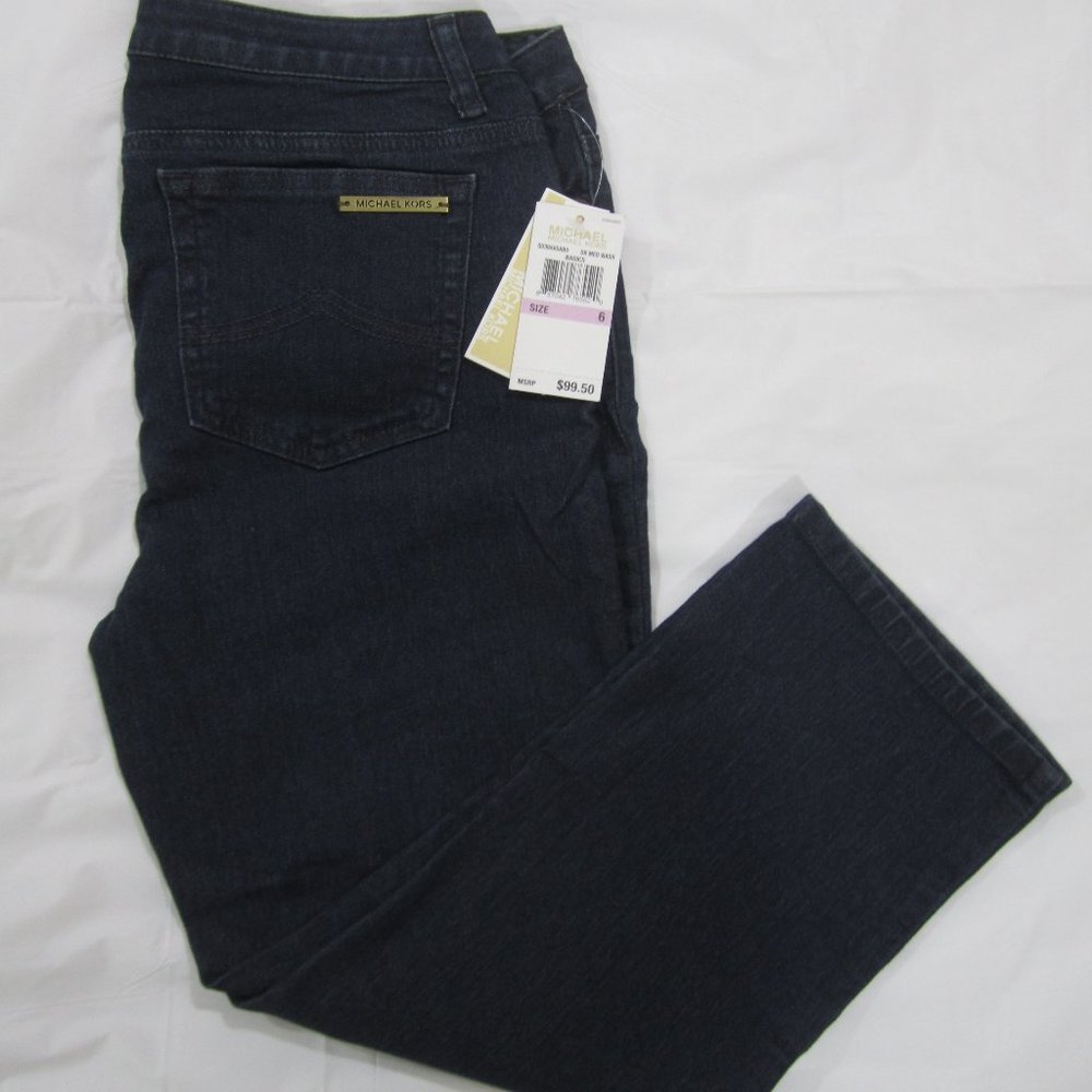 Women's Michael Kors Jeans Size 6 Skinny Leg Stretch NWT